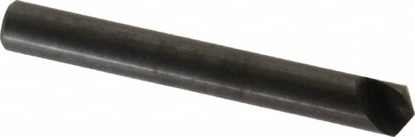 Hertel - 1/4" Head Diam, 1/4" Shank Diam, 1 Flute 120° High Speed Steel Countersink - Benchmark Tooling