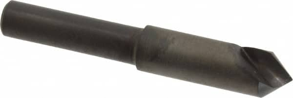 Hertel - 5/16" Head Diam, 1/4" Shank Diam, 1 Flute 82° High Speed Steel Countersink - Benchmark Tooling