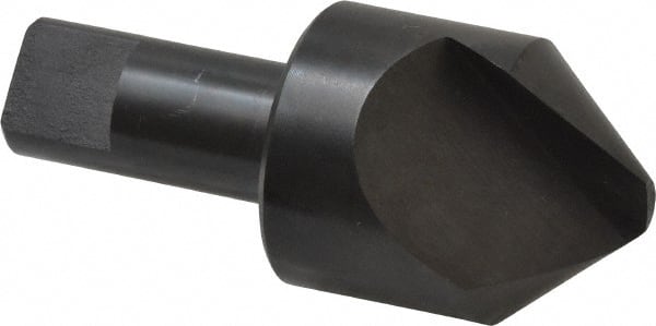 Hertel - 1-1/2" Head Diam, 3/4" Shank Diam, 1 Flute 82° High Speed Steel Countersink - Benchmark Tooling