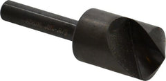 Hertel - 5/8" Head Diam, 1/4" Shank Diam, 1 Flute 120° High Speed Steel Countersink - Benchmark Tooling