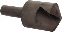 Hertel - 1-1/4" Head Diam, 1/2" Shank Diam, 1 Flute 120° High Speed Steel Countersink - Benchmark Tooling