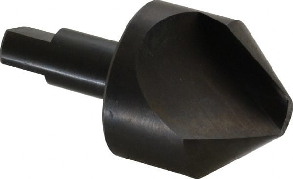 Hertel - 2" Head Diam, 3/4" Shank Diam, 1 Flute 82° High Speed Steel Countersink - Benchmark Tooling