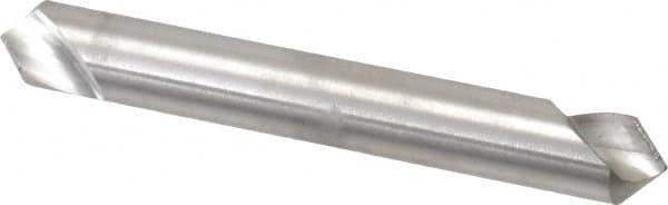 Hertel - 1/4" Head Diam, 1/4" Shank Diam, 1 Flute 90° High Speed Steel Countersink - 2" OAL, Straight Shank - Benchmark Tooling