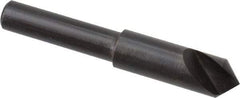 Hertel - 5/16" Head Diam, 1/4" Shank Diam, 1 Flute 90° High Speed Steel Countersink - 2" OAL, Straight Shank - Benchmark Tooling