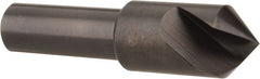 Hertel - 1/2" Head Diam, 3/8" Shank Diam, 1 Flute 90° High Speed Steel Countersink - Benchmark Tooling