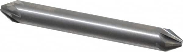 Hertel - 1/4" Head Diam, 1/4" Shank Diam, 6 Flute 60° Solid Carbide Countersink - Benchmark Tooling