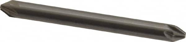 Hertel - 3/16" Head Diam, 3/16" Shank Diam, 6 Flute 60° Solid Carbide Countersink - Benchmark Tooling