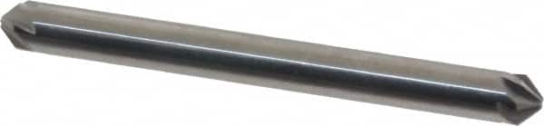 Hertel - 3/16" Head Diam, 3/16" Shank Diam, 6 Flute 90° Solid Carbide Countersink - Benchmark Tooling