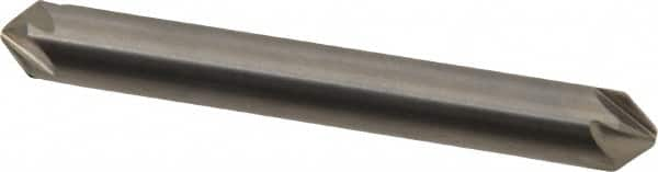 Hertel - 1/4" Head Diam, 1/4" Shank Diam, 6 Flute 90° Solid Carbide Countersink - Benchmark Tooling