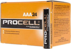 Duracell - Size AAA, Alkaline, 24 Pack, Standard Battery - 1.5 Volts, Button Tab Terminal - Benchmark Tooling