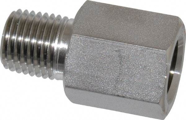 Ham-Let - 1/4" Grade 316 Stainless Steel Pipe Adapter - FNPT x MNPT End Connections, 6,200 psi - Benchmark Tooling