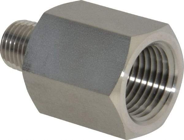 Ham-Let - 1/2 x 1/4" Grade 316 Stainless Steel Pipe Adapter - FNPT x MNPT End Connections, 4,600 psi - Benchmark Tooling