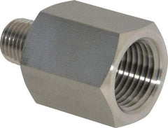 Ham-Let - 1/2 x 1/4" Grade 316 Stainless Steel Pipe Adapter - FNPT x MNPT End Connections, 4,600 psi - Benchmark Tooling