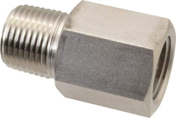 Ham-Let - 1/2" Grade 316 Stainless Steel Pipe Adapter - FNPT x MNPT End Connections, 4,600 psi - Benchmark Tooling