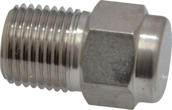 Ham-Let - 1/8" Grade 316 Stainless Steel Pipe Plug - MNPT End Connections, 9,400 psi - Benchmark Tooling