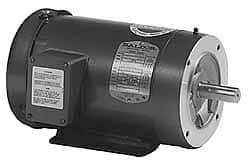 Baldor - 1/3 Max hp, 3,450 Max RPM, Electric AC DC Motor - 208, 230, 460 V Input, Three Phase, 56C Frame - Benchmark Tooling