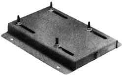 Made in USA - 5/16" Bolt Steel Rigid Fixed Base Motor Base - Adjusting Single Screw, 143T NEMA Frame - Benchmark Tooling