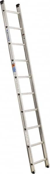 Werner - 10' High, Type IA Rating, Aluminum Extension Ladder - 300 Lb Capacity - Benchmark Tooling