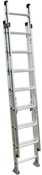 Werner - 24' High, Type I Rating, Aluminum Extension Ladder - 250 Lb Capacity, 21' Working Length - Benchmark Tooling