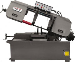 Jet - 13 x 21" Max Capacity, Semi-Automatic Variable Speed Pulley Horizontal Bandsaw - 80 to 260 SFPM Blade Speed, 230/460 Volts, 45°, 3 hp, 3 Phase - Benchmark Tooling