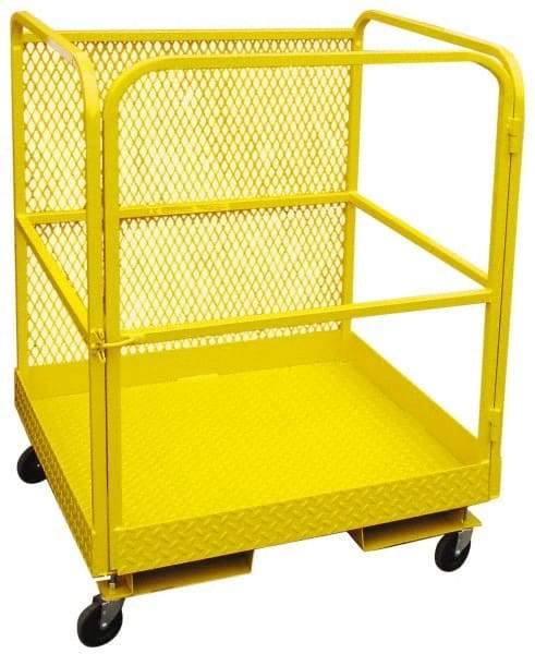 PW Platforms - Platform - Forklift Work Platform, 1,000 Lb Capacity - Benchmark Tooling