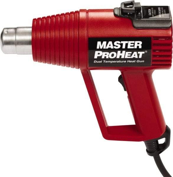 Master Appliance - 500 to 1,000°F Heat Setting, 16 CFM Air Flow, Heat Gun - 120 Volts, 11 Amps, 1,300 Watts, 6' Cord Length - Benchmark Tooling