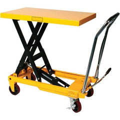 Wesco Industrial Products - 2,200 Lb Capacity Manual Hydraulic Scissor Lift Table - 15" to 39" Lift Height, 40" Platform Length x 20" Platform Width - Benchmark Tooling
