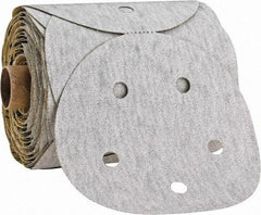 3M - 5" Diam, 80 Grit Silicon Carbide Adhesive PSA Disc - Medium Grade, Gray, A Weighted Backing, Flexible, Use with Random Orbital Sanders - Benchmark Tooling