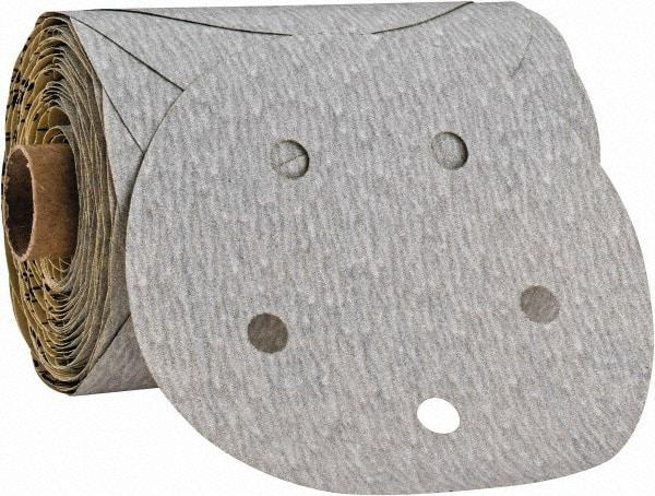 3M - 5" Diam, 180 Grit Silicon Carbide Adhesive PSA Disc - Very Fine Grade, Gray, A Weighted Backing, Flexible, Use with Random Orbital Sanders - Benchmark Tooling