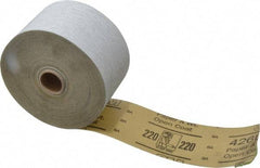 3M - 220 Grit, Silicon Carbide Adhesive Backed Sanding Sheets - Sheet Roll, 2-3/4" x 50 Yds., Very Fine Grade, A Weighted Backing - Benchmark Tooling