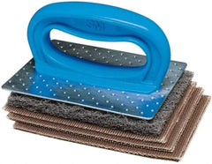 Ability One - 6" Long x 4" Wide x 1/2" Thick Sponge - Heavy-Duty, Brown/Gray - Benchmark Tooling