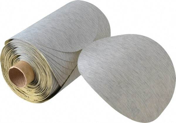 3M - 5" Diam, 240 Grit Silicon Carbide Adhesive PSA Disc - Very Fine Grade, Gray, A Weighted Backing, Flexible, Use with Random Orbital Sanders - Benchmark Tooling