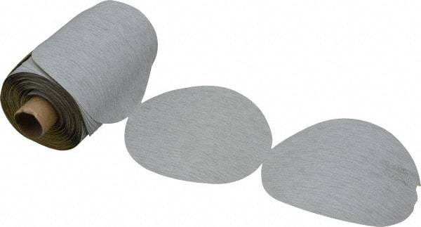 3M - 5" Diam, 280 Grit Silicon Carbide Adhesive PSA Disc - Very Fine Grade, Gray, A Weighted Backing, Flexible, Use with Random Orbital Sanders - Benchmark Tooling
