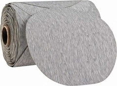 3M - 5" Diam, 400 Grit Silicon Carbide Adhesive PSA Disc - Super Fine Grade, Gray, A Weighted Backing, Flexible, Use with Random Orbital Sanders - Benchmark Tooling