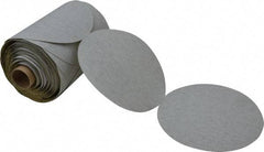 3M - 5" Diam, 120 Grit Silicon Carbide Adhesive PSA Disc - Fine Grade, Gray, A Weighted Backing, Flexible, Use with Random Orbital Sanders - Benchmark Tooling