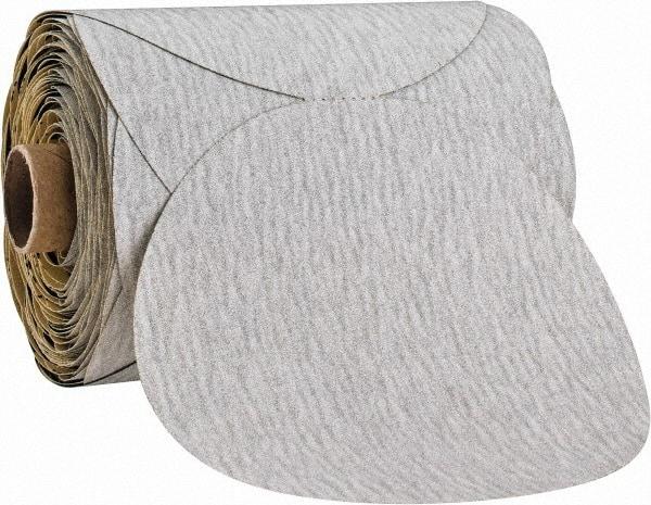 3M - 5" Diam, 150 Grit Silicon Carbide Adhesive PSA Disc - Fine Grade, Gray, A Weighted Backing, Flexible, Use with Random Orbital Sanders - Benchmark Tooling