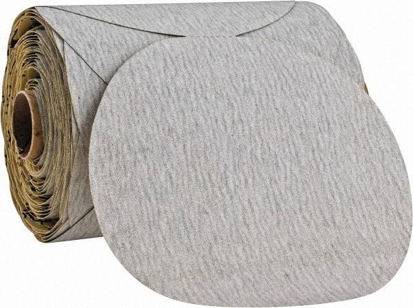 3M - 5" Diam, 180 Grit Silicon Carbide Adhesive PSA Disc - Very Fine Grade, Gray, A Weighted Backing, Flexible, Use with Random Orbital Sanders - Benchmark Tooling