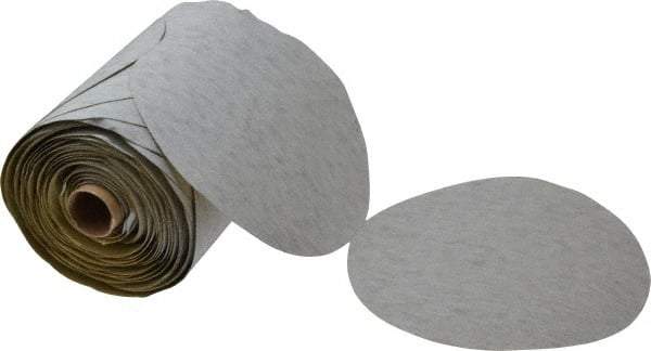 3M - 6" Diam, 100 Grit Silicon Carbide Adhesive PSA Disc - Very Fine Grade, Gray, A Weighted Backing, Flexible, Use with Random Orbital Sanders - Benchmark Tooling