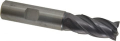 Guhring - 14mm, 26mm LOC, 14mm Shank Diam, 83mm OAL, 4 Flute, Solid Carbide Square End Mill - Single End, FIREX Finish, Spiral Flute, 35/38° Helix, Centercutting, Right Hand Cut, Right Hand Flute, Series 3732 - Benchmark Tooling
