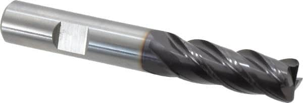 Guhring - 1/2", 4 Flute, Single End, Solid Carbide, 1/16" Corner Radius End Mill - 3-1/2" OAL, 35/38° Helix, Right Hand Flute, 1-1/4" LOC, Right Hand Cut - Benchmark Tooling