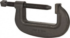 Wilton - Extra Heavy-Duty 8-1/2" Max Opening, 3-5/8" Throat Depth, Forged Steel Standard C-Clamp - 31,250 Lb Capacity, 0" Min Opening, Standard Throat Depth, Cold Drawn Steel Screw - Benchmark Tooling