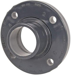 Value Collection - 3" Pipe, 7-1/2" OD, PVC Spigot Pipe Flange - Schedule 80, Gray - Benchmark Tooling
