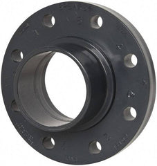 Value Collection - 4" Pipe, 9" OD, PVC Spigot Pipe Flange - Schedule 80, Gray - Benchmark Tooling