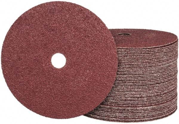 Camel Grinding Wheels - 7" Diam 7/8" Hole 24 Grit Fiber Disc - Very Coarse Grade, Aluminum Oxide, 8,600 Max RPM - Benchmark Tooling