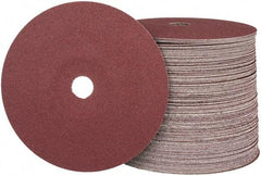 Camel Grinding Wheels - 7" Diam 7/8" Hole 80 Grit Fiber Disc - Medium Grade, Aluminum Oxide, 8,600 Max RPM - Benchmark Tooling