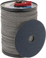 Camel Grinding Wheels - 5" Diam 7/8" Hole 80 Grit Fiber Disc - Medium Grade, Zirconia Alumina, 12,200 Max RPM - Benchmark Tooling