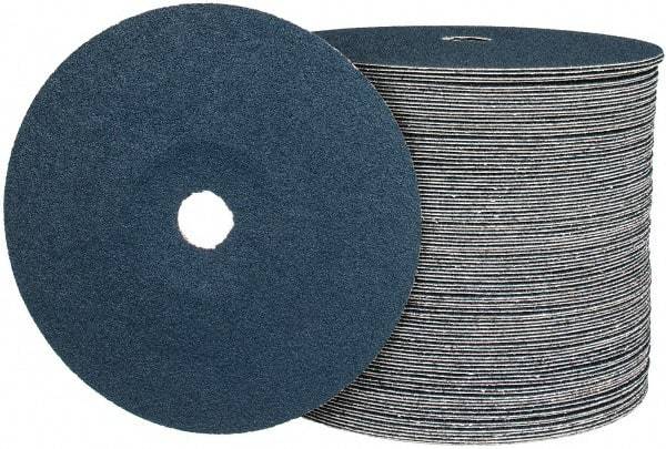 Camel Grinding Wheels - 7" Diam 7/8" Hole 60 Grit Fiber Disc - Medium Grade, Zirconia Alumina, 8,600 Max RPM - Benchmark Tooling