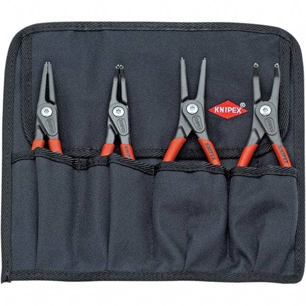 Knipex - 4 Piece Snap Ring Plier Set - Comes in Tool Roll - Benchmark Tooling