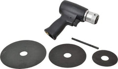 Florida Pneumatic - 3 to 5-1/2" Disc, 20,000 RPM, Pneumatic Handheld Disc Sander - 4 CFM, 1/4 NPT Inlet, 0.33 hp, 90 psi - Benchmark Tooling