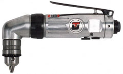 Universal Tool - 3/8" Reversible Keyed Chuck - Right Angle Handle, 1,800 RPM, 4.6 CFM, 0.5 hp, 90 psi - Benchmark Tooling